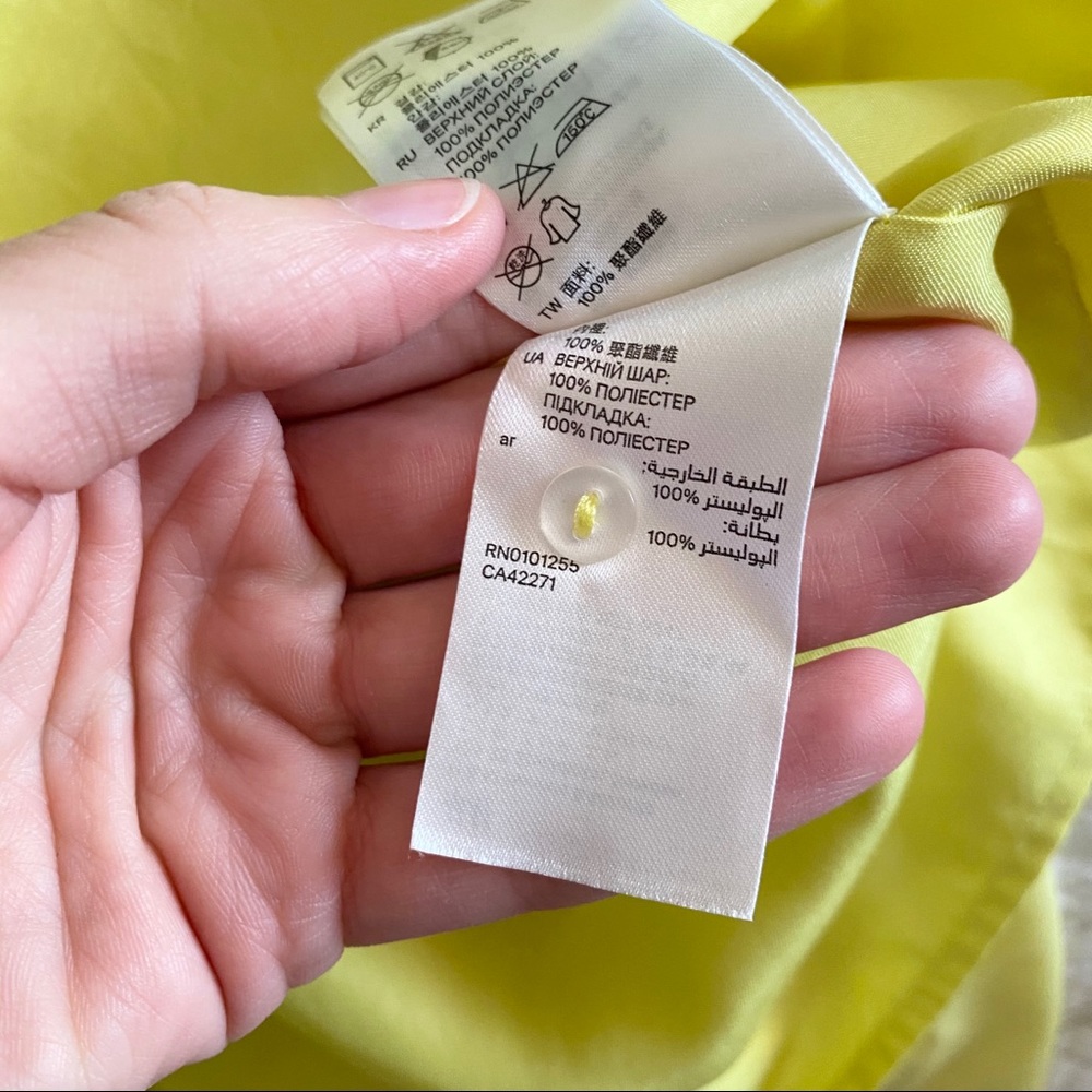 2/$30🍑 H&M Strapless Vline Yellow Tulip Dress - Picture 8 of 8